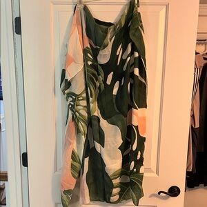 Tropical Leaf Print Hawaiian wrap
